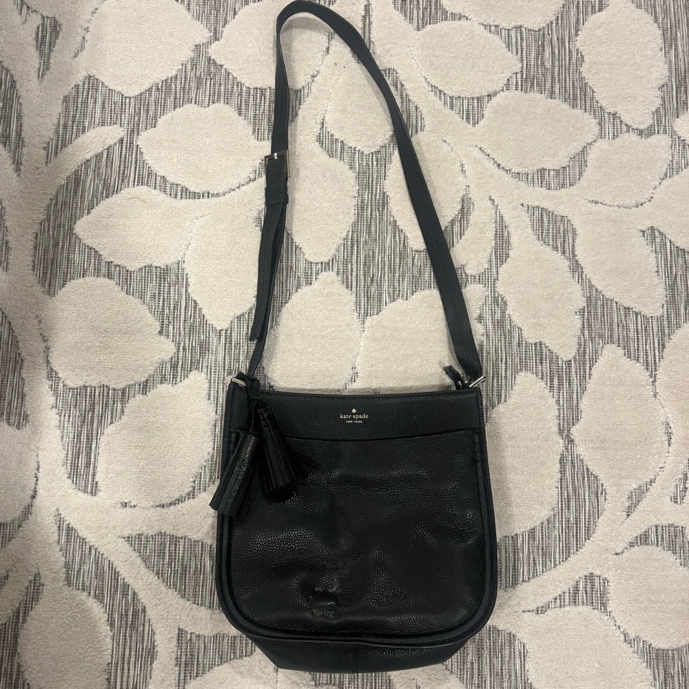 Kate Spade Black Crossbody Bag with Adjustable Strap